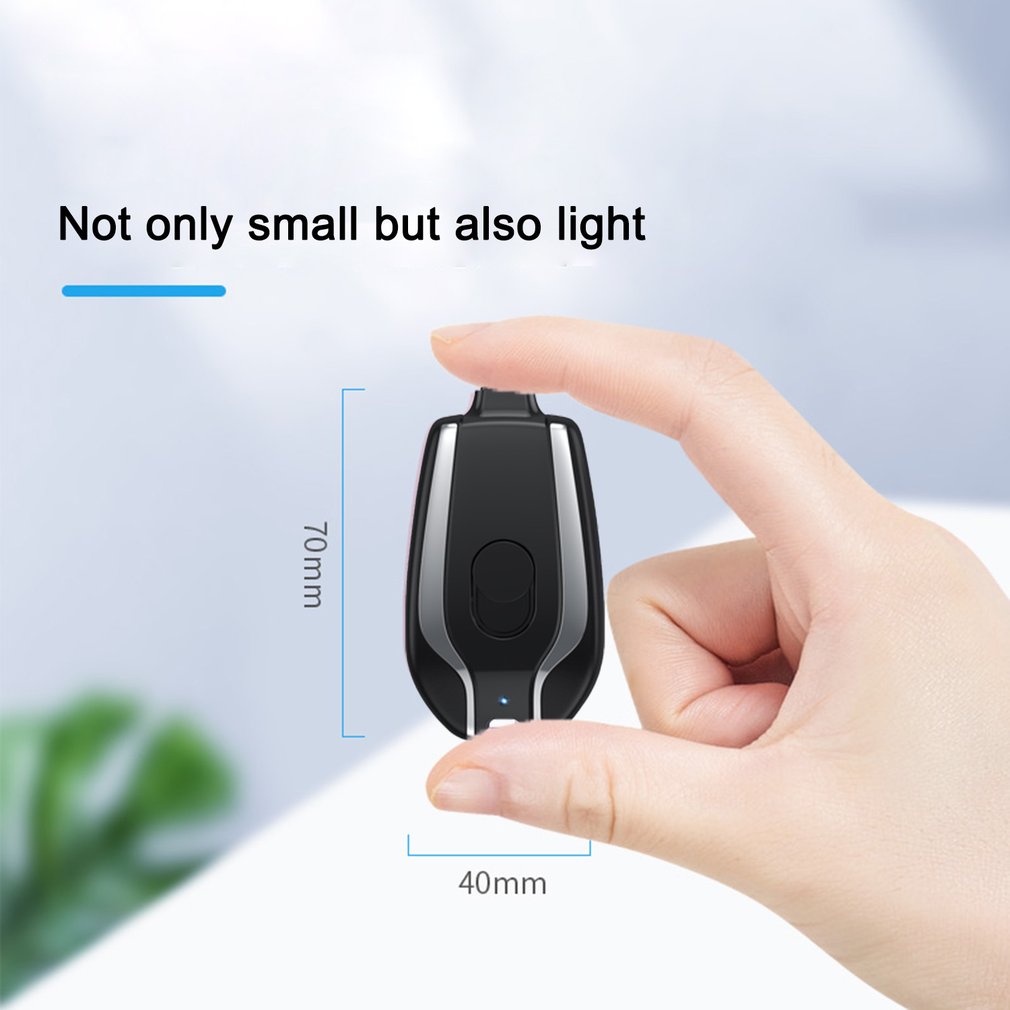 1500mAh Mini Power Emergency Keychain Charger